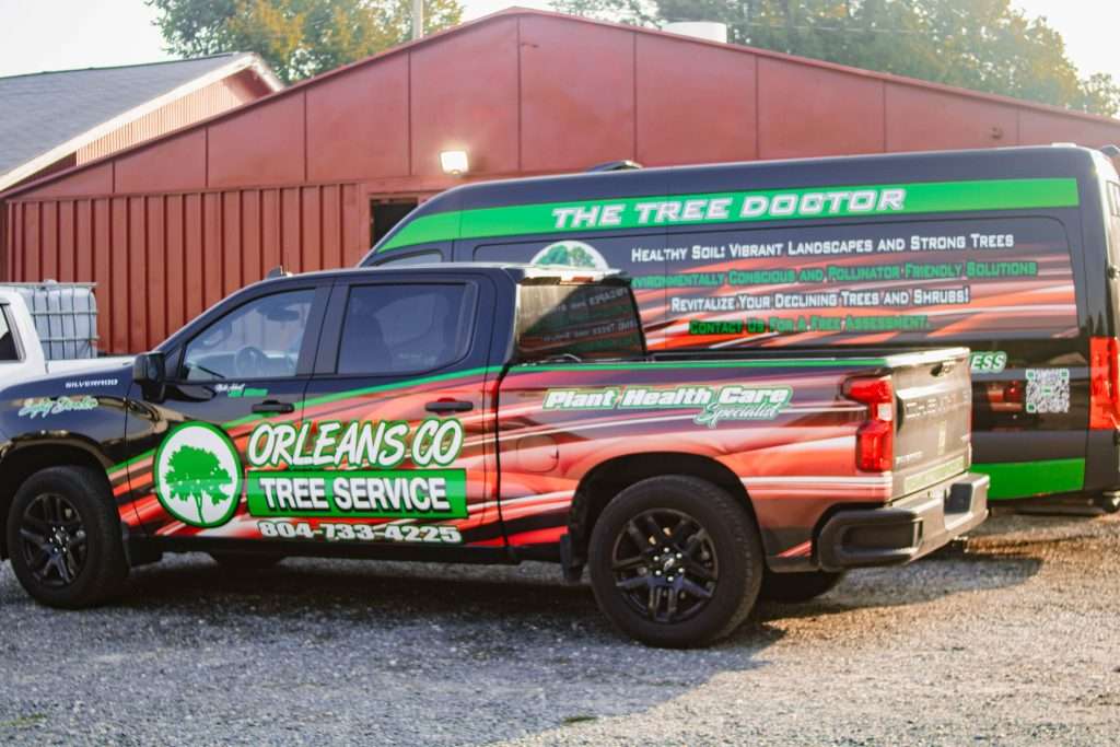 Orleans Co. Tree Service estimate vehicle for tree service in Richmond VA